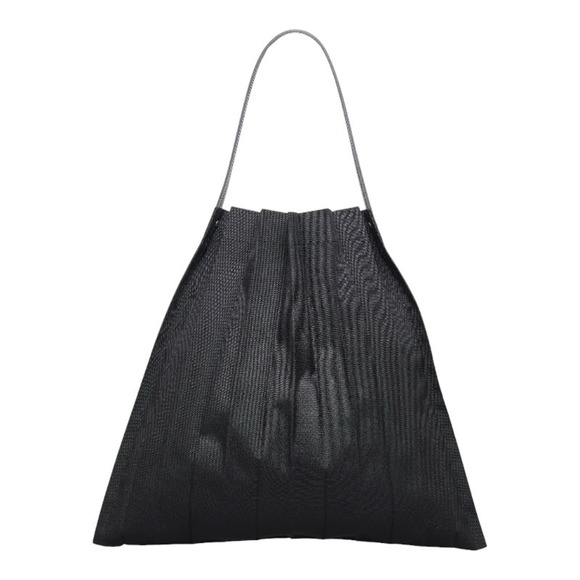 ISSEY MIYAKE × Iittala Pleated Handbag Tote Bag Black Canvas